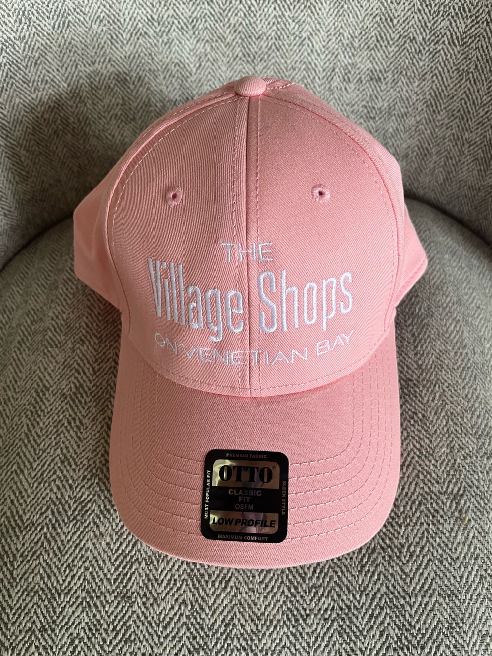 The Village Shops on Venetian Bay Pink OTTO Cap Embroidered Hat OSFM